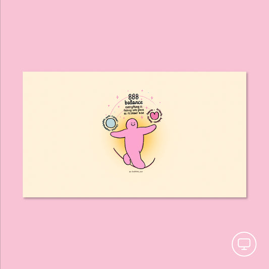 Angel Number 888 Balance Wallpaper