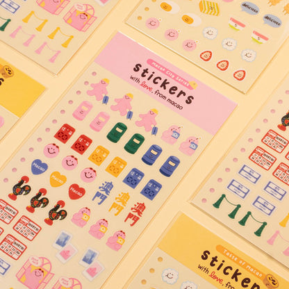 Macao Mini Stickers