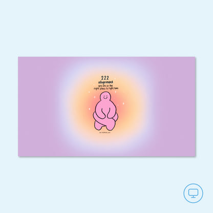 Angel Number 222 Alignment Wallpaper