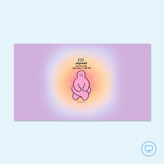 Angel Number 222 Alignment Wallpaper