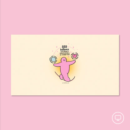 Angel Number 888 Balance Wallpaper