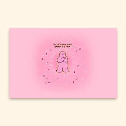 Mr.Bubbles illustrated character pastel pink desktop wallpaper