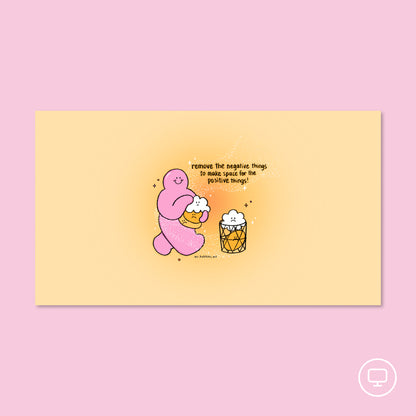 Make Space for the Positive Wallpaper