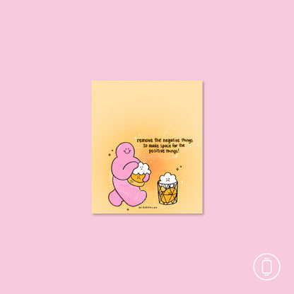 Make Space for the Positive Wallpaper