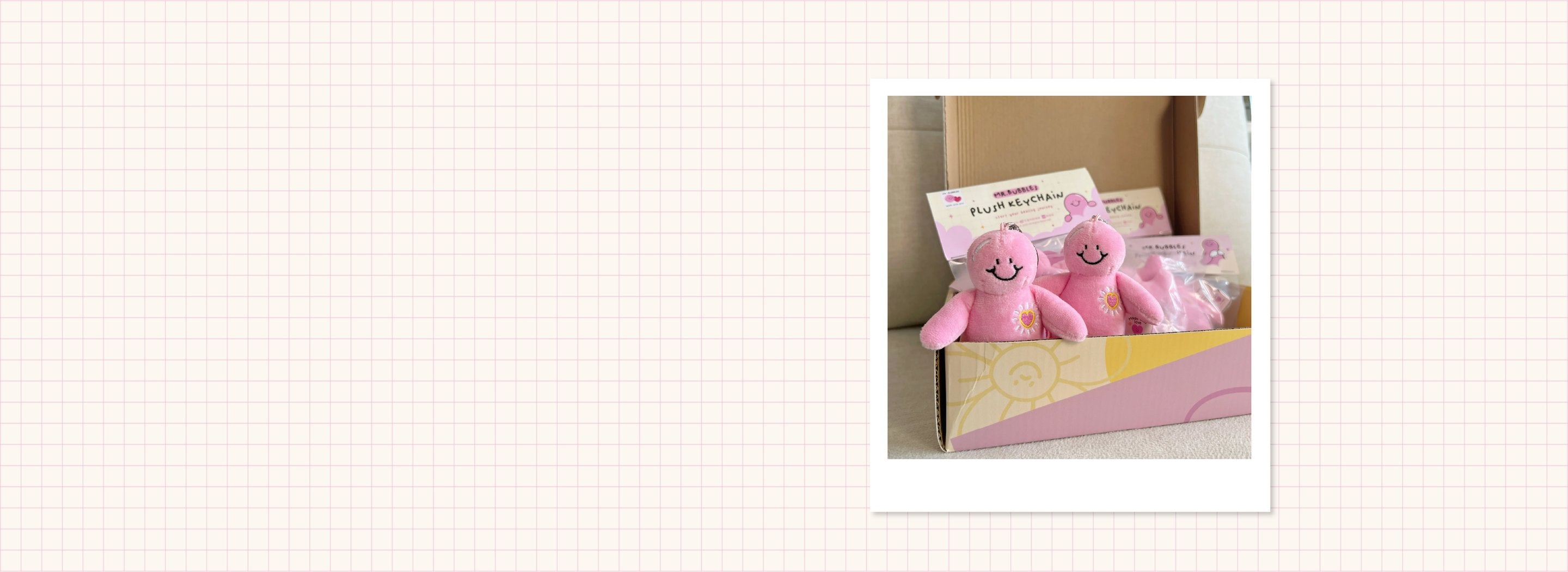 Mr. Bubbles Angel Plush Keychain